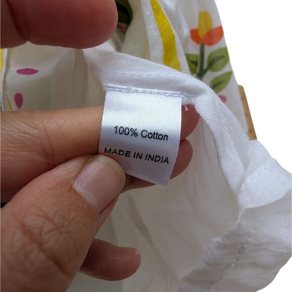 NWOT Anthropologie Banjanan Agatha Midi Skirt in Flora Summer Women's Sz S Boho - Picture 9 of 10